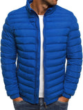 Men's Lightweight Comfortable Striped Padded Coat