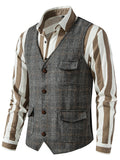 Mens Vintage Temperament Trendy Waistcoat