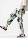 Oversized Characters Cats Print Fashion Casual Pants