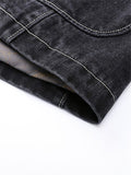 Fashion Classic Business Denim Blazers Jean Jacket For Men