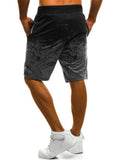 Mens Casual Print Personality Beach Knee Shorts