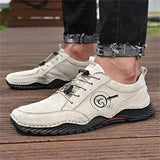 Elegant Simple Sports Leisure Non-Slip Wear-Resistant Genuine Leather Shoes