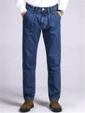 Mens Classic Loose Straight Denim Pants