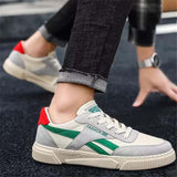 Mens Fashion Casual Patchwork Canvas Shoes