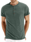 Men's Summer Leisure Daily Wear Short Sleeve Comfy Slim T-shirts