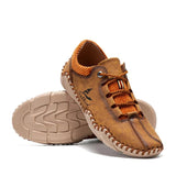 Retro Style Comfortable Soft Non-Slip Men's Distinctive Durable Casual Lace Up Shoes