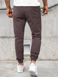 Mens Fashion Casual Solid Color Sports Pants