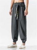 Loose Classic Oversized Cotton&Linen Ankle Pants