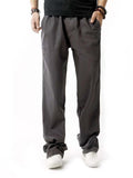 Loose Casual Linen Sports Straight Trousers Slacks