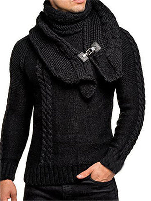 Slim Pullover Turtle Neck Knitted Sweater