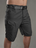 Mens Outdoor Breathable Wearable Tactical Cargo Knee Shorts