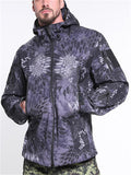 High-Quality Camouflage Outdoor Thermal Waterproof Fleece Lining Hooded Windbreaker