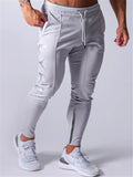 Mens Gym Training Slim Fit Sports Track Pants Trousers