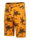 Casual Vacation Print Cargo Beach Knee Shorts