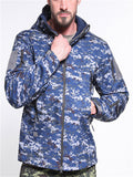 High-Quality Camouflage Outdoor Thermal Waterproof Fleece Lining Hooded Windbreaker