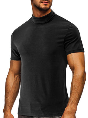 Summer Fit Slim Men's Turtleneck Base Shirts