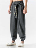 Loose Classic Oversized Cotton&Linen Ankle Pants