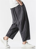 Contrast Color Stripe Casual Baggy Harem Pants