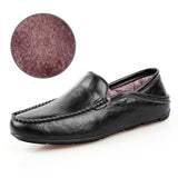 Men‘s Soft Comfy Sewing Leather Slip-On Loafers