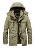 Men Detachable Hoodies Cotton-Padded Coats