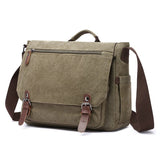 Male Canvas Business Briefcase Crossbody Handbags