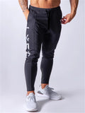 Mens Gym Training Slim Fit Sports Track Pants Trousers