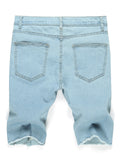 Fashion Slim Fi Comfy Distressed Knee Shorts