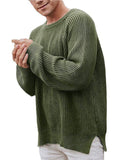 Men's Thermal Comfort Striped Crewneck Sweater