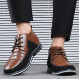 Men's Trendy Solid Color Patchwork Design Casual Shoes