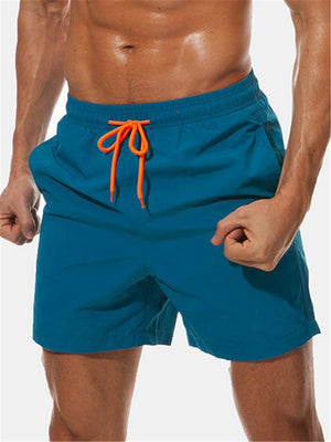 Men's Casual Drawstring Quick-Dry Beach Shorts