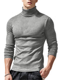 Men's Super Comfort Turtle Neck Long Sleeve Base Shirts