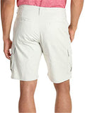 Mens Casual Plain Comfy Straight Knee Cargo Shorts