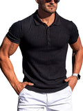 Male Summer Skinny Running Sports Fitness Wear Polo Shirts