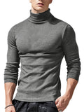 Men's Super Comfort Turtle Neck Long Sleeve Base Shirts