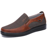 Mens Patchwork Business Soft Sole Casual Flat Shoes