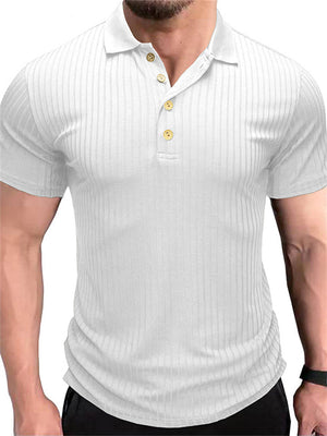 Slim Lapel Fit Summer Short Male Polo Shirts