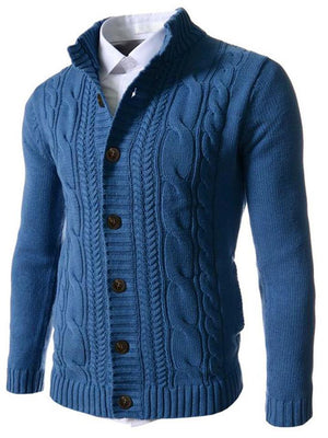 Men's Casual Comfy Daily Wear Button Up Slim Cardigans