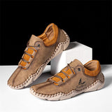 Retro Style Comfortable Soft Non-Slip Men's Distinctive Durable Casual Lace Up Shoes