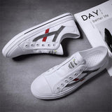 Men's Fashion Casual Stripe Breathable Canvas Shoes