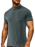 Summer Fit Slim Men's Turtleneck Base Shirts