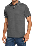 Simple Office Wear Solid Cozy Short Sleeve POLO Shirt for Men