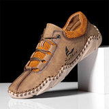 Retro Style Comfortable Soft Non-Slip Men's Distinctive Durable Casual Lace Up Shoes