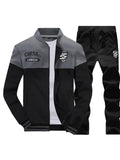 Mens Comfy 2 Piece Sets Outerwears+Pants