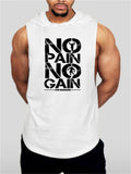 New Bodybuilding Hooded Tank Top Cotton Sleeveless Fitness Vest Sweatshirts