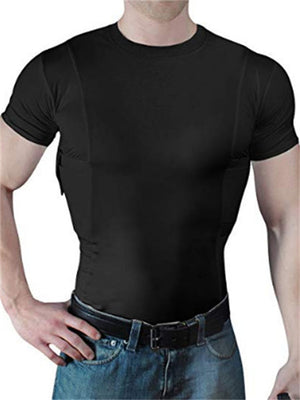 Men's Fit Simple Comfortable Hidden Holster T-shirt