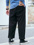 Men's Casual Style Extra Loose Oversized Harem Pants Denim Jeans for Autumn