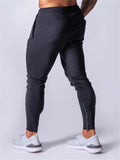 Mens Gym Training Slim Fit Sports Track Pants Trousers