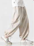 Casual Hip Hop Loose Straight Pants With Adjustable Stripe