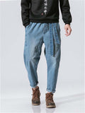 Retro Fashion  Plus Size Loose Denim Pants
