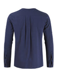 Lace Up Black Long Sleeve Shirt Mens